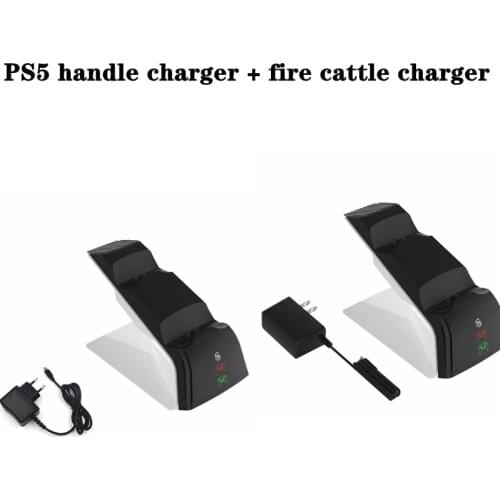 New for PS5 Game Handle Double Seat Charge PS5 Handle Contact Charging Seat With Fire Cattle Charger Charger Bracket