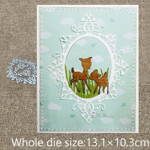 New Design Craft Metal Cutting Dies 4pcs lace frame decoration scrapbook die cuts Album Paper Card Craft Embossing die cuts