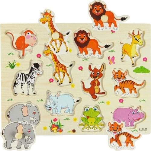 Kids Montessori Material 3D Puzzles Montessori Educational Wooden Toys For Children Alphabet Cognitive Teaching Aids Wooden Toy