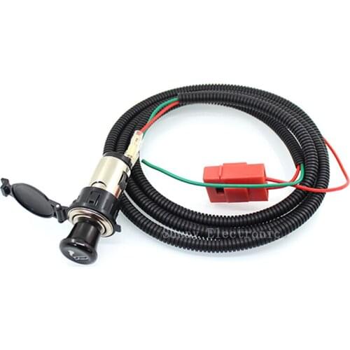 12V Auto Car Power Plug Socket Output 20mm Automatic Cigarette Lighter Ignition Replacement Plug & Socket Assembly