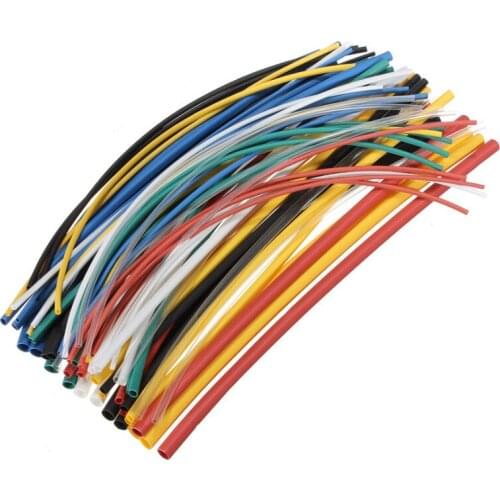 Hot sale 70 pcs Flame Retardant Durable 7 Color Assorted Colors Ratio 2:1 Polyolefin Heat Shrink Tubing Tube Kits