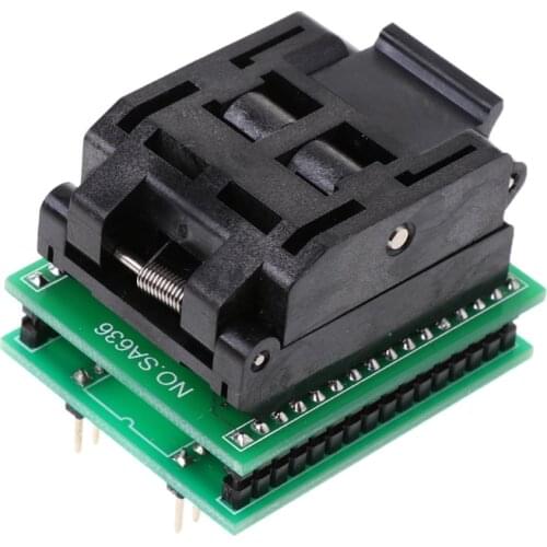 TQFP32 QFP32 TO DIP32 IC Programmer Adapter Chip Test Socket SA663 Burning Seat