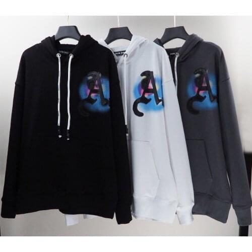Palm Angels 21SS Men Women Trendy Lovers Hooded Sweatshirt Loose Hooded Sports Jacket Men Casual Sweatshirt