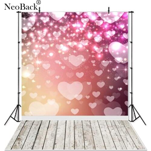 Thin vinyl bokeh heart design photography backgrounds photo studio indoor professional children shooting Painted Backdrops