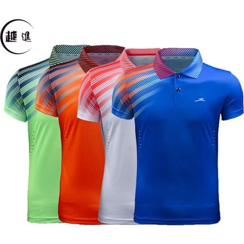 Table tennis top moisture wicking, sweat wicking, quick drying and breathable mens and womens half sleeve T-shirt Sports Shirt