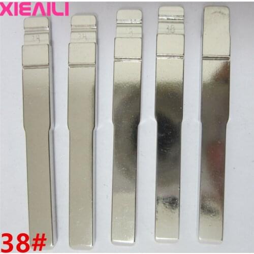XIEAILI 20Pcs/lot 38# Metal Blank Uncut Flip KD Remote Key Blade For Ford Focus S199