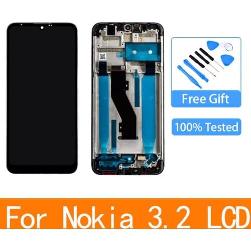 6.2" For Nokia 3.2 LCD TA-1159 TA-1156 TA-1164 LCD Display Touch Screen Digitizer Assembly Replacement
