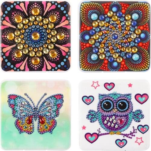 11*11 CM DIY Diamond Painting Craft Mask Storage Box Rhinestone DIY Decorative Mask Case Plastic Dustproof Dot Drill Craft Mask