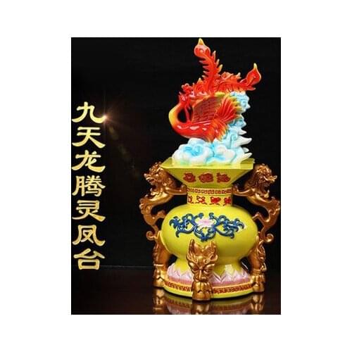 A Art Wanlang he year of the rooster mascot Liuhe banruo decoration Jinchan Zodiac kylin tower universe