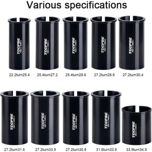 WasaFire Bicycle Seatpost Shim Reducer Sleeve Bike Seat Post Adapter Converter 22.2 25.4 27.2/28.6/30.4/30.8/31.6/33.9/34.9