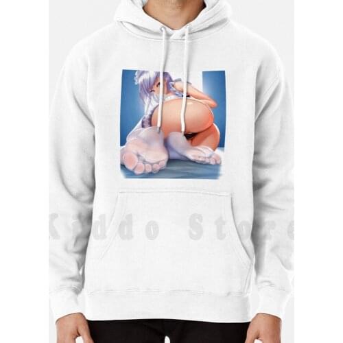 Anime Girl-White Stockings hoodie long sleeve Anime Girls Hentai Ecchi Loli Kawaii Lewd Ahego Oppai Sexy