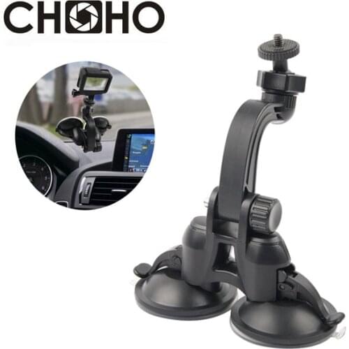 Car Mount Suction Cup Windshield Vacuum Strong Double Supportor for GoPro 9 8 7 6 5 4 Xiaomi Yi 4K Lite SJCAM Go Pro Accessories