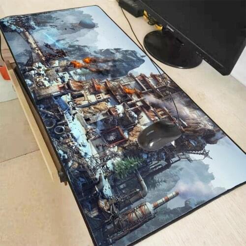 XGZ Fantasy Scenery Large Gaming Mouse Pad Gamer Locking Edge Keyboard Mouse Mat Gaming Desk Mousepad for CSGO LOL Dota Game XXL