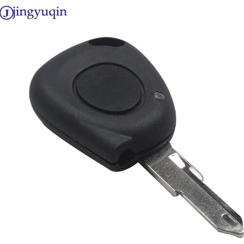 Jingyuqin 20pcs 1 Button Car Key Shell Cover Blank for Renault Megane Clio Scenic IR Remote Case Fob Replacement Car-Stying