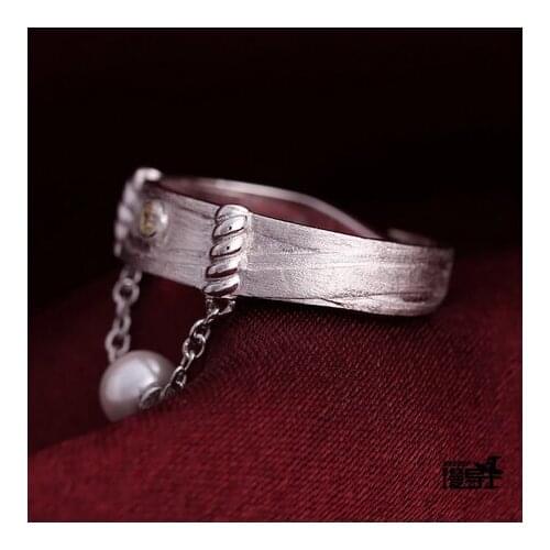 Anime Fumetsu no Anata e To Your Eternity Rings 925 Sterling Silver Finger Ring Fashion Jewelry Adjustable Unisex Cosplay Gift