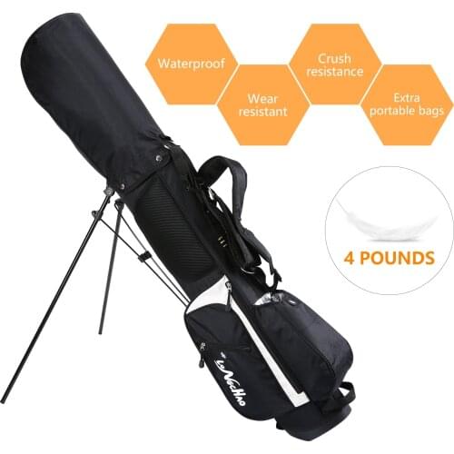 Men/Women Lightweight Golf Stand Bag Portable Tripod Bag Shoulder Strap with Wheel Sport Supplies Golf Bag Hold 13 Clubs
