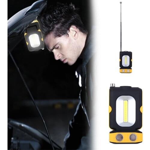 MingRay USB Rechargeable magnetic LED Pick up collector flashlight also Work Light with hiden hook garage worklight repair