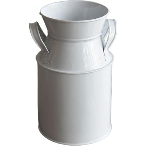 Planter Bucket Iron Metal Tin Container Vintage Gold Home Décor Garden Wedding Table Decor Pot Flower Vase