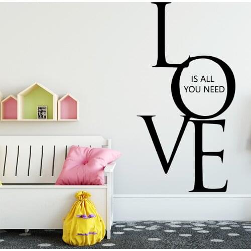 Cute Love quote Wall Sticker Wall Decal Stickers Home Decor For Kids Room Living Room Wall Decals