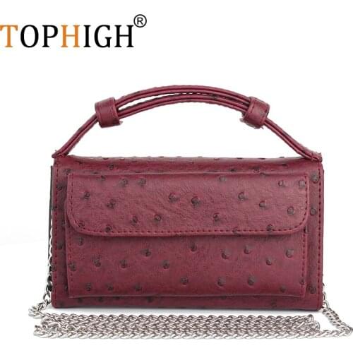 TOPHIGH Fashion Purse Genuine Leather Women Shoulder Bag Flap Evening Clutch Snake Skin Crossbody Handbags sac
