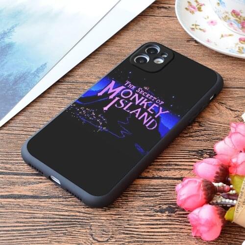 For iPhone The Secret of Monkey Island Print Soft Matt Apple iPhone Case