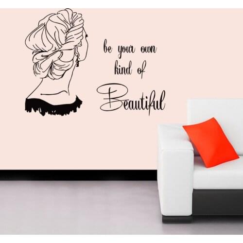 Hair Salon Sticker Beauty Salon Sex Girl Decal Haircut Posters Vinyl Wall Art Decals Decor Windows Decoration Mural M0012
