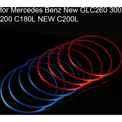 For M-ercedes B-enz New GLC260 300 200 C180L NEW C200L Car horn metal decorative light circle 4 pieces 2 colors available