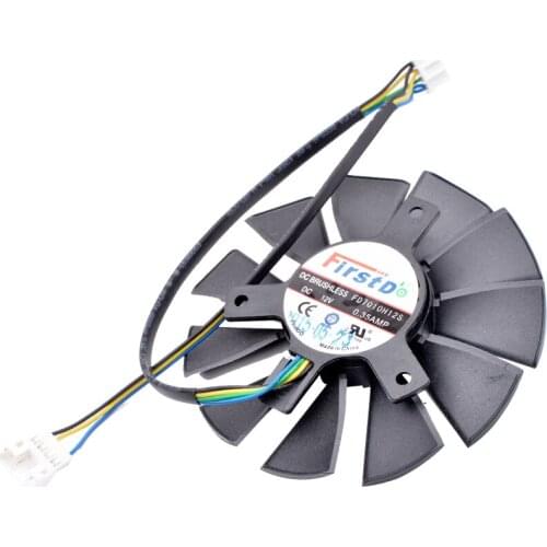 FD7010H12S new original 12V 0.35A GTX950 GTX960 750TI graphics card cooling fan