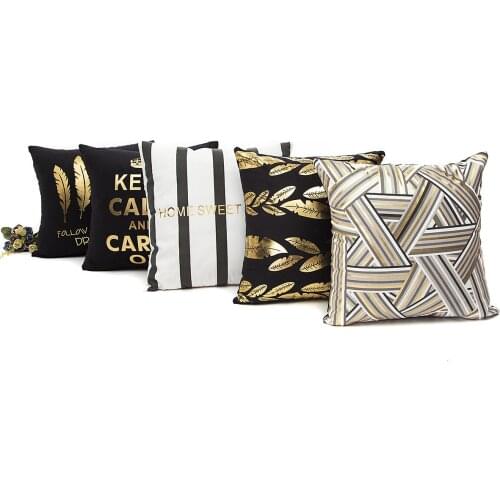 Pillow For HomeBronzing Cushion Cover 45*45 cm Classical Pillowcover Sofa Cushions Pillow Cushions Single Side Print Pillowcase