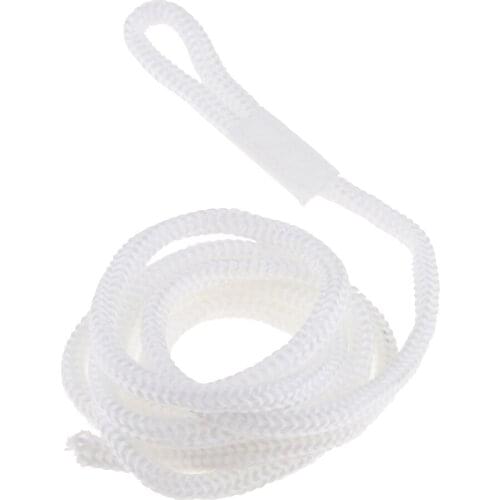 Polypropylene White Boat Fender Lines 1/4 Inch x 5 ft Bumper Whips Rope Docking