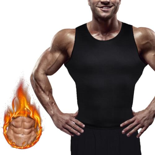 Slimming Belt Belly Men Slimming Vest Body Shaper Neoprene Abdomen Fat Burning Shapewear Waist Sweat Corset Corset Top
