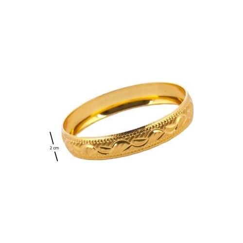2 cm Gold Plated Bracelet