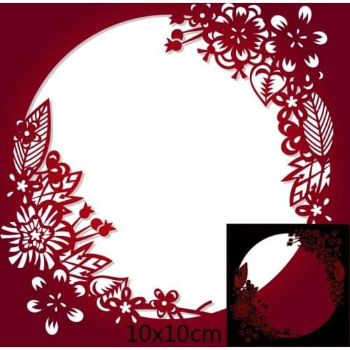 10*10cm frame Metal Cutting Dies and Stamps Stencil for DIY Scrapbooking Photo Album Embossing Paper Card