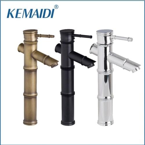 KEMAIDI Mordern Waterfall Faucet Antique bronze Brass &Golden&Chrome Polished&ORB&Silver Basin Sink Tap Bathroom Mixer