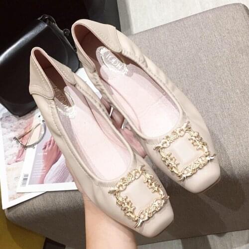 Syflyno Women's Ballet Flats With Heels