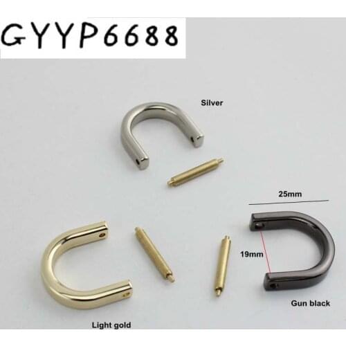 10pcs 50pcs Screw D ring handles for bags replacement,retro hand made knit bag handbags Hardware Accessories