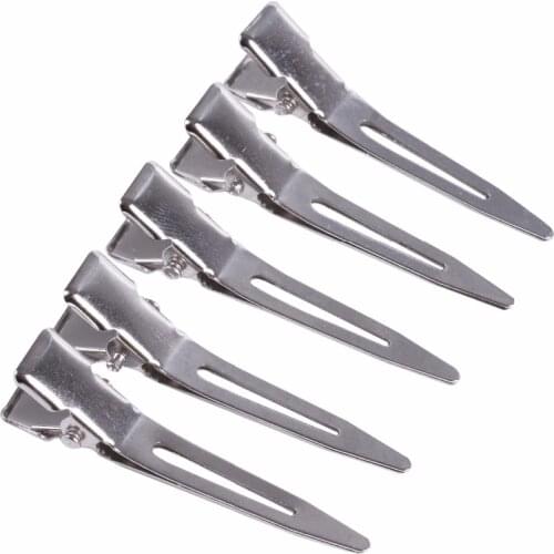 10 pcs 4.5cm hair extension snap clips wig weaving clip Single Prong Alligator Hair Clips for Bows DIY accessories hairpins