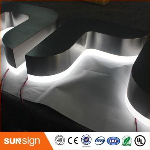 Factory Outlet Custom Outdoor Acrylic and stainless steel led store signs