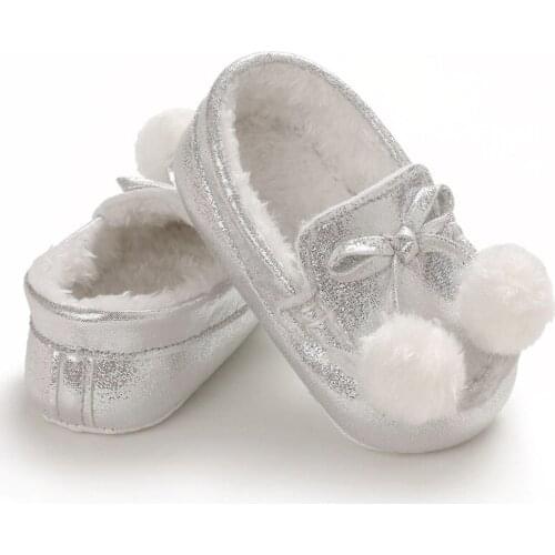 Winter Kids Baby Girl Shoes First Walker Super Warm Infant Toddler Girls Cribe Shoes Bling 0-18 Months