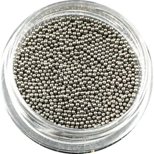 0.8mm Micro Beads Nail Decal Stainless Steel Nails Beads Silver Beads Nail Gold For 3D Nail Art Micro Micro Decorations Cav M8V6