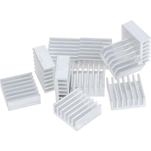 10pcs 14*14*6mm Aluminum Heatsink Electronic Chip Radiator Cooler
