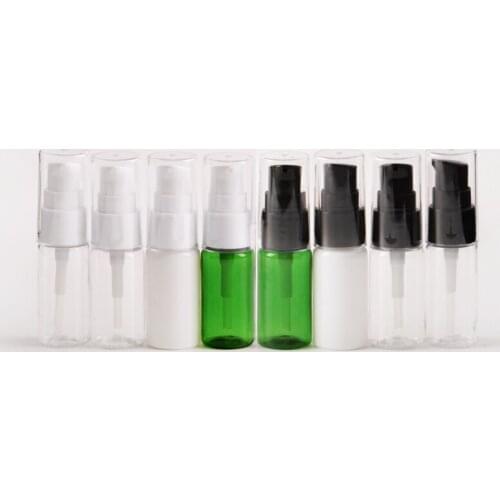 15ml X 100 Mini Lotion Cream Pump Plastic Bottle 15g Travel Size Empty Plastic Cosmetic Packaging Containers 15cc Hotel Bottles