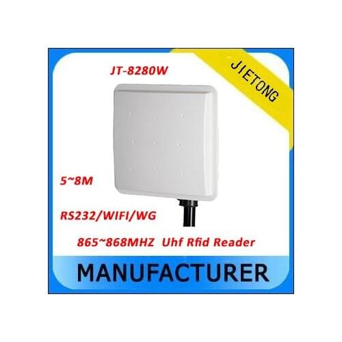 865~868mhz ISO-18000 6C Protocol 5M Mid-range UHF RFID Passive Rfid Reader with WIFI Communication Interface + Free sdk&Tag
