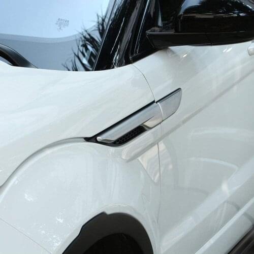 ABS Side Door Fender Air Vent Outlet Trim For Land Rover Range Rover Evoque 2012-2017