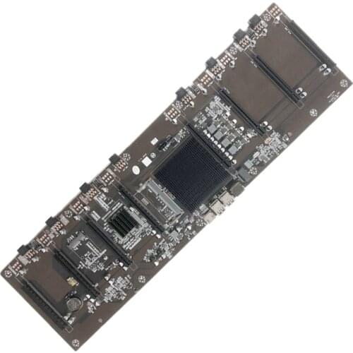 HM65 Chip 8 Card Slot BTC All Solid State Capacitor Multi Graphics Card Mining Motherboard Support RX,GTX10,gtx20,gtx30 series