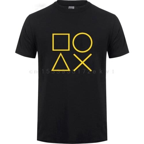 Cool Playstation Controller Sign T Shirt Funny Birthday Gifts For Men Husband Boyfriend Boys Kids Children Game T-Shirt