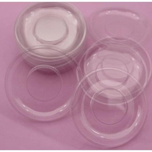 100/pack wholesale plastic clear lash tray mink lashes holder eyelash trays for eyelash packaging box package case bulk vendors