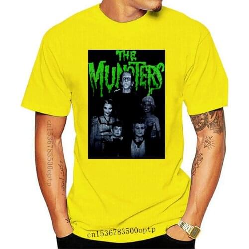 Print T Shirts Men Mens T-shirt Meet The Munsters Vintage B - Movie Horror Wolf Vampire Goth S - 5xl