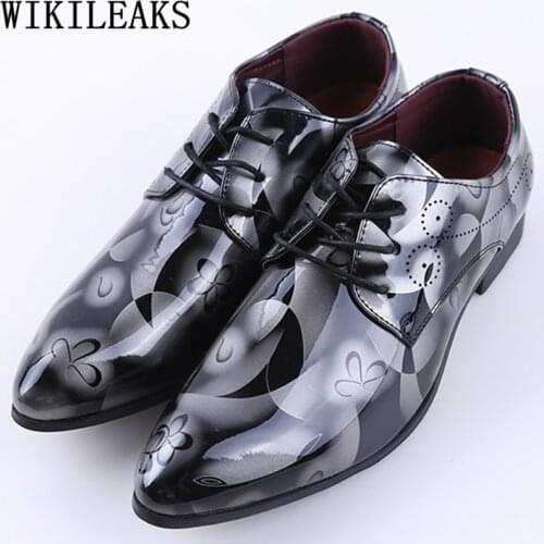 Men Wedding Shoes Prom Shoes Men Elegant Coiffeur Pointed Shoes Men Formal Luxury Brand Zapatos Hombre Vestir Bayan Ayakkabi