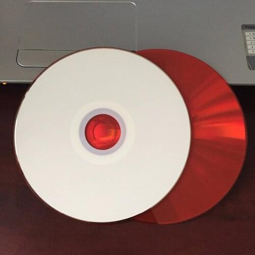 Wholesale 10 discs 700MB Car Blank Printable Red CD-R Disc